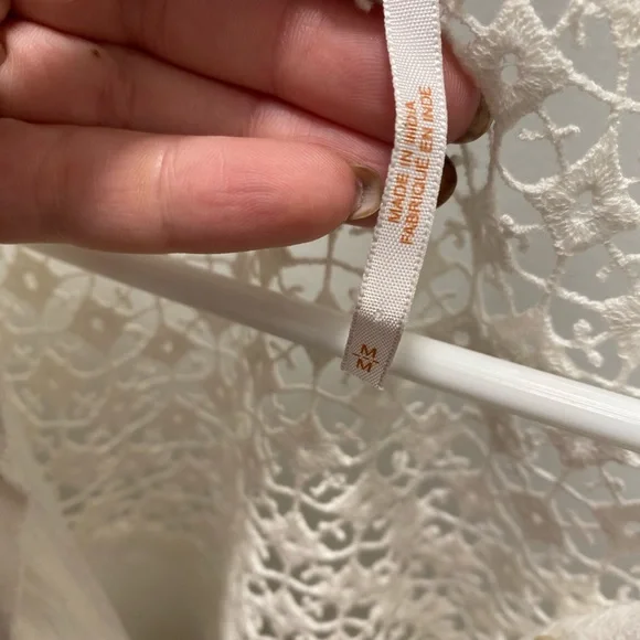 Free people crochet button down - Picture 3 of 4